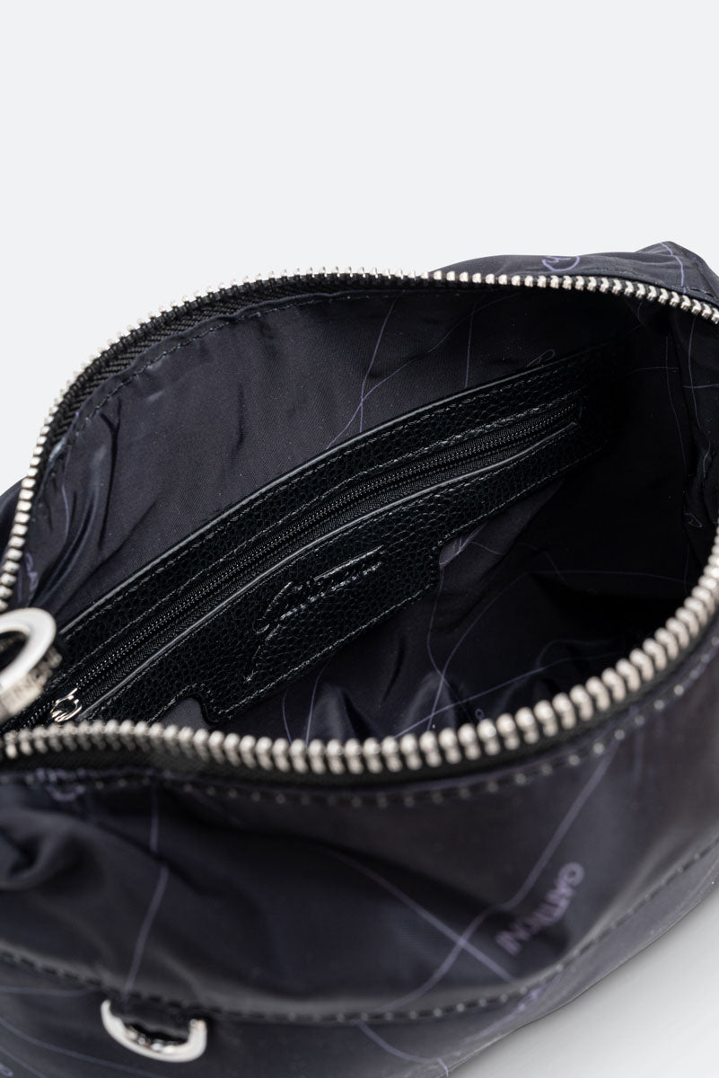 Small Reversible Shoulder Bag Planetarium Black Red