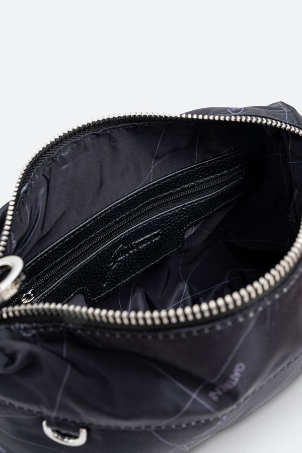 Small Reversible Shoulder Bag Planetarium Black Red