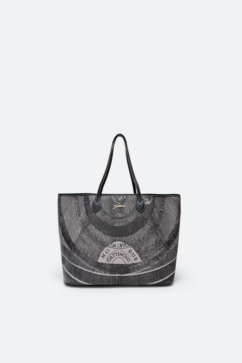 Large Shopping Bag Planetarium Monochrome