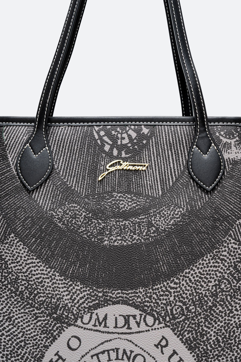 Large Shopping Bag Planetarium Monochrome