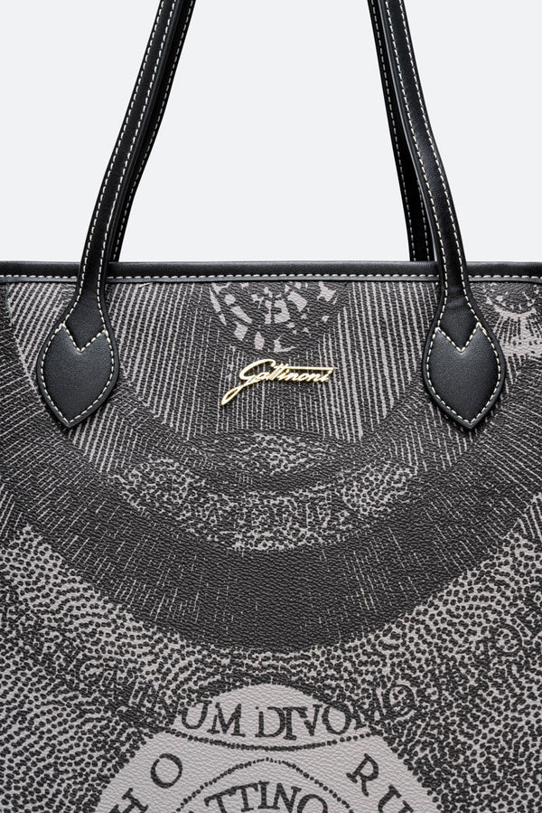Large Shopping Bag Planetarium Monochrome