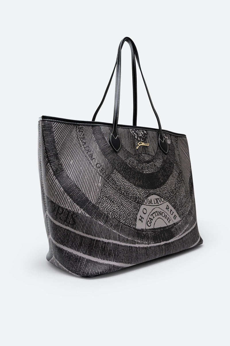 Large Shopping Bag Planetarium Monochrome
