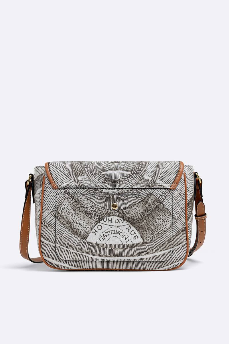 Shoulder bag with flap Planetarium Ink