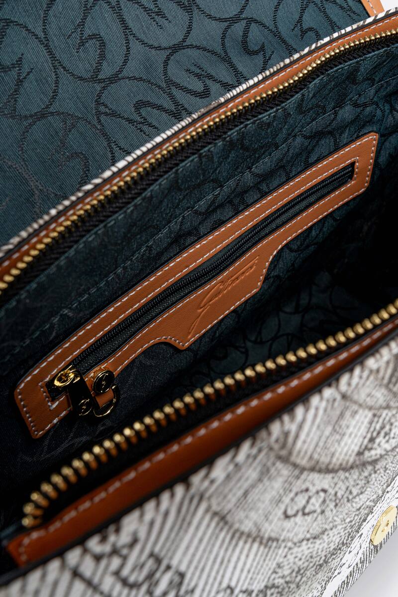 Shoulder bag with flap Planetarium Ink