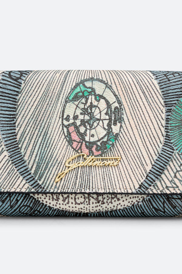 Portafogli Planetarium Watercolor large con patta