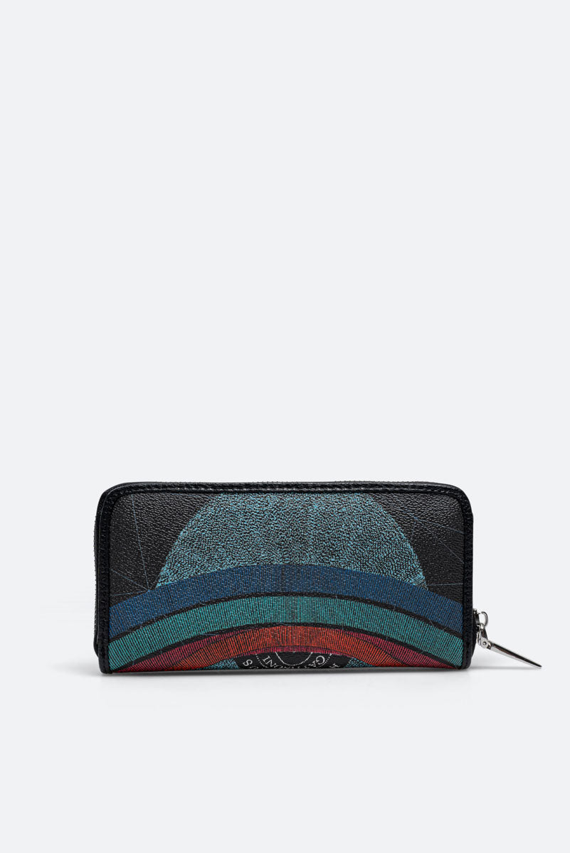 Planetarium Black Wallet with Zip