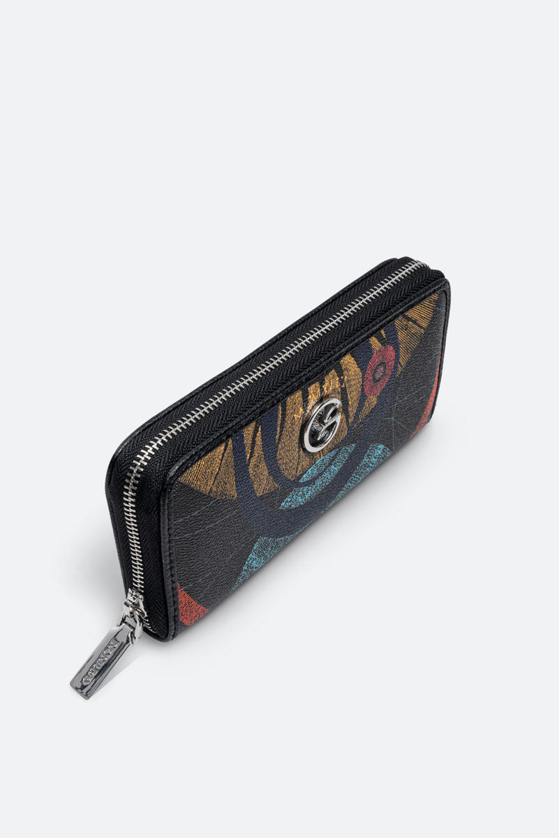 Planetarium Black Wallet with Zip