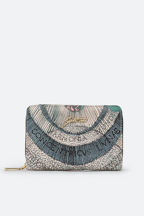 Wallet with Flap Planetarium Watercolor