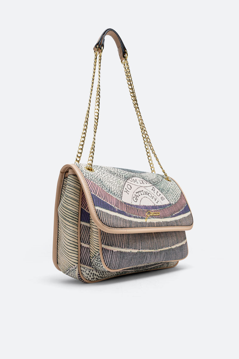 Flap Crossbody Planetarium Watercolor Large