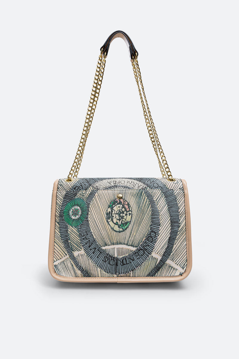 Flap Crossbody Planetarium Watercolor Large