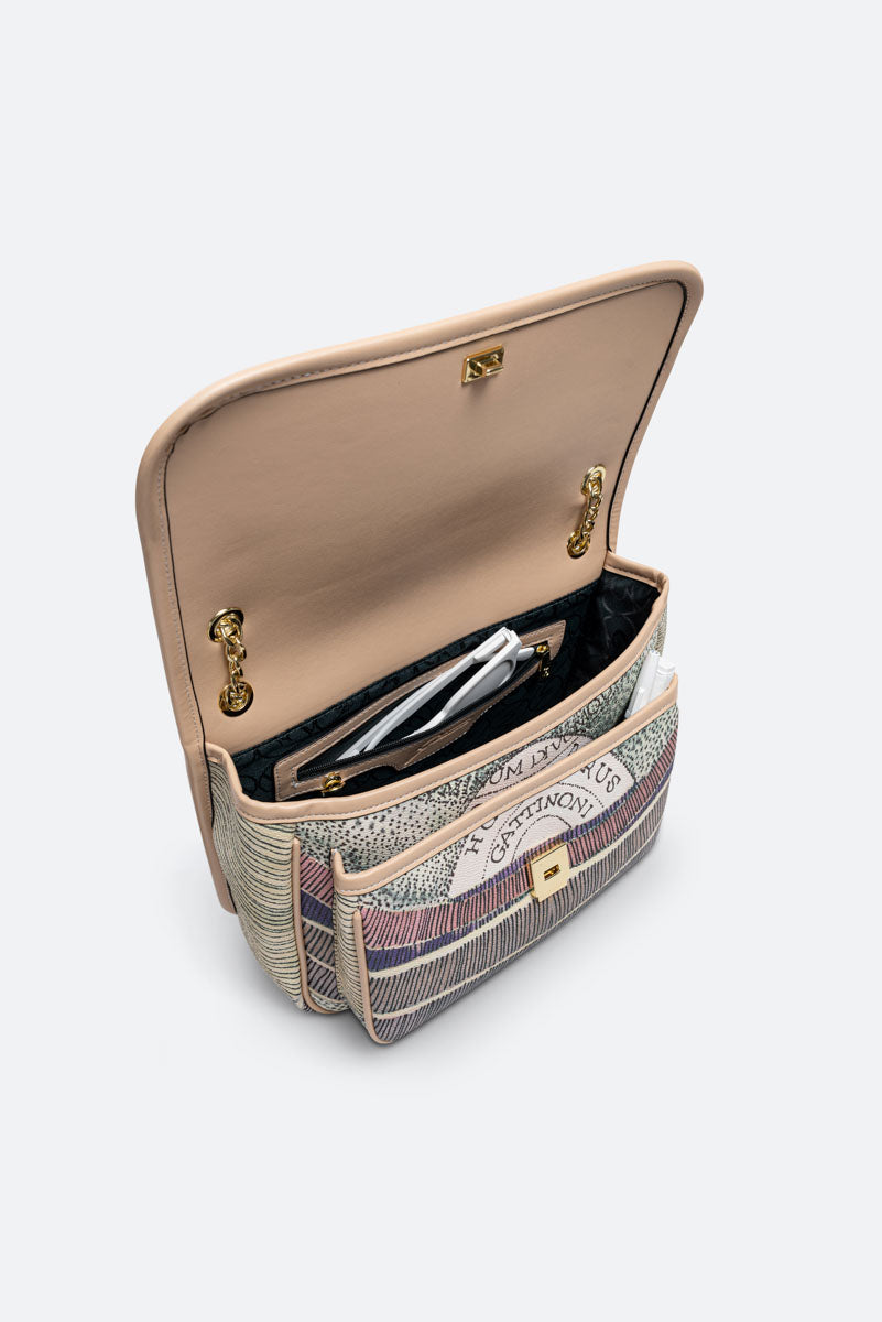 Flap Crossbody Planetarium Watercolor Large