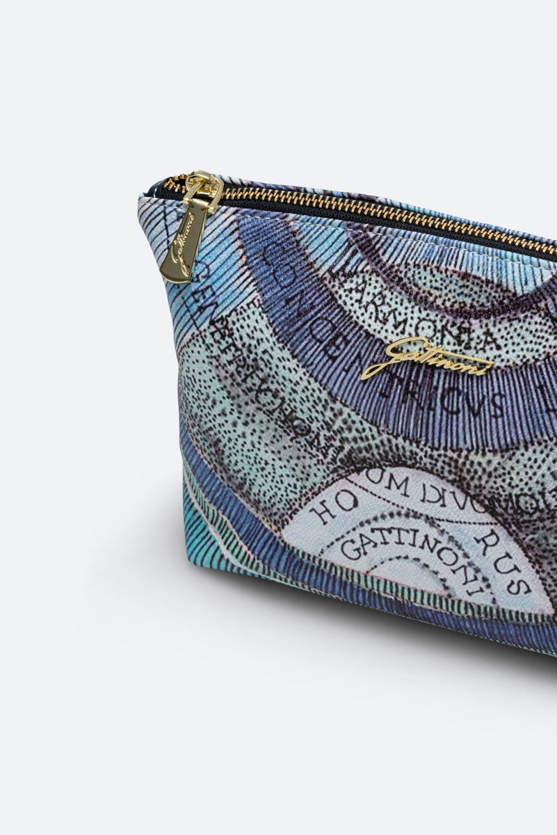 Trousse de beauté aquamarine de taille moyenne Planetarium