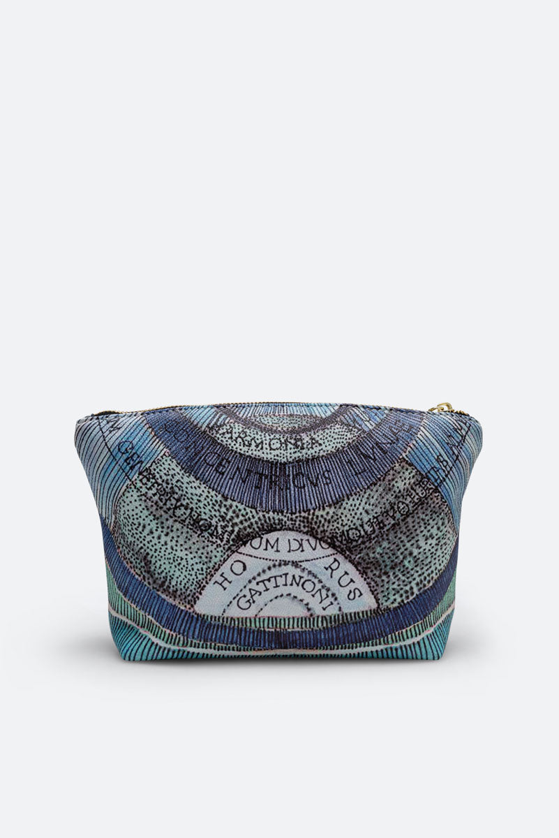 Trousse de beauté aquamarine de taille moyenne Planetarium