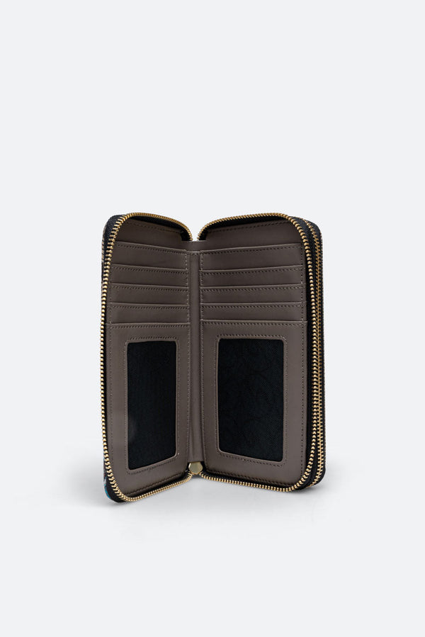 Planetarium Wild Double Zip Wallet