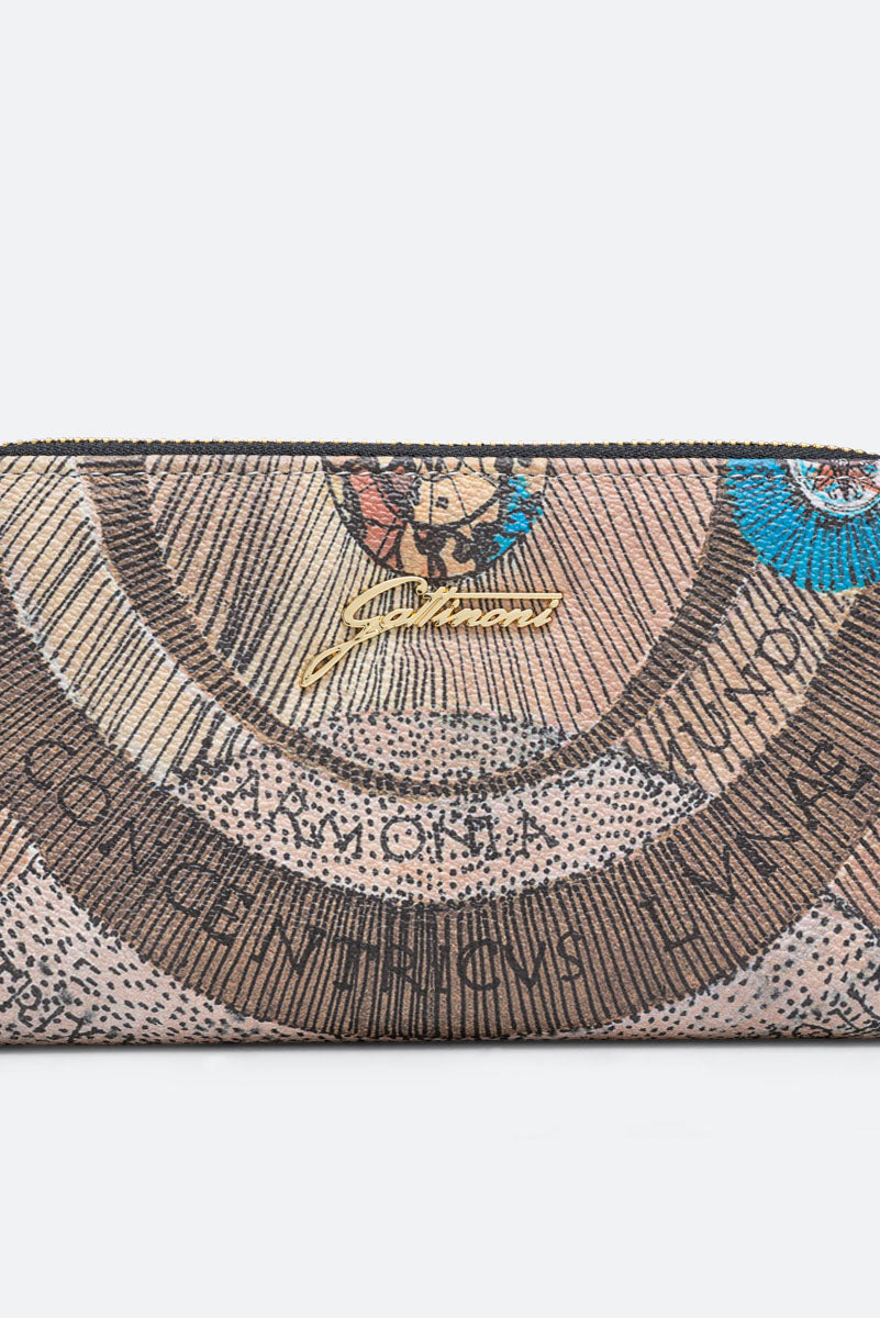 Planetarium Wild Double Zip Wallet