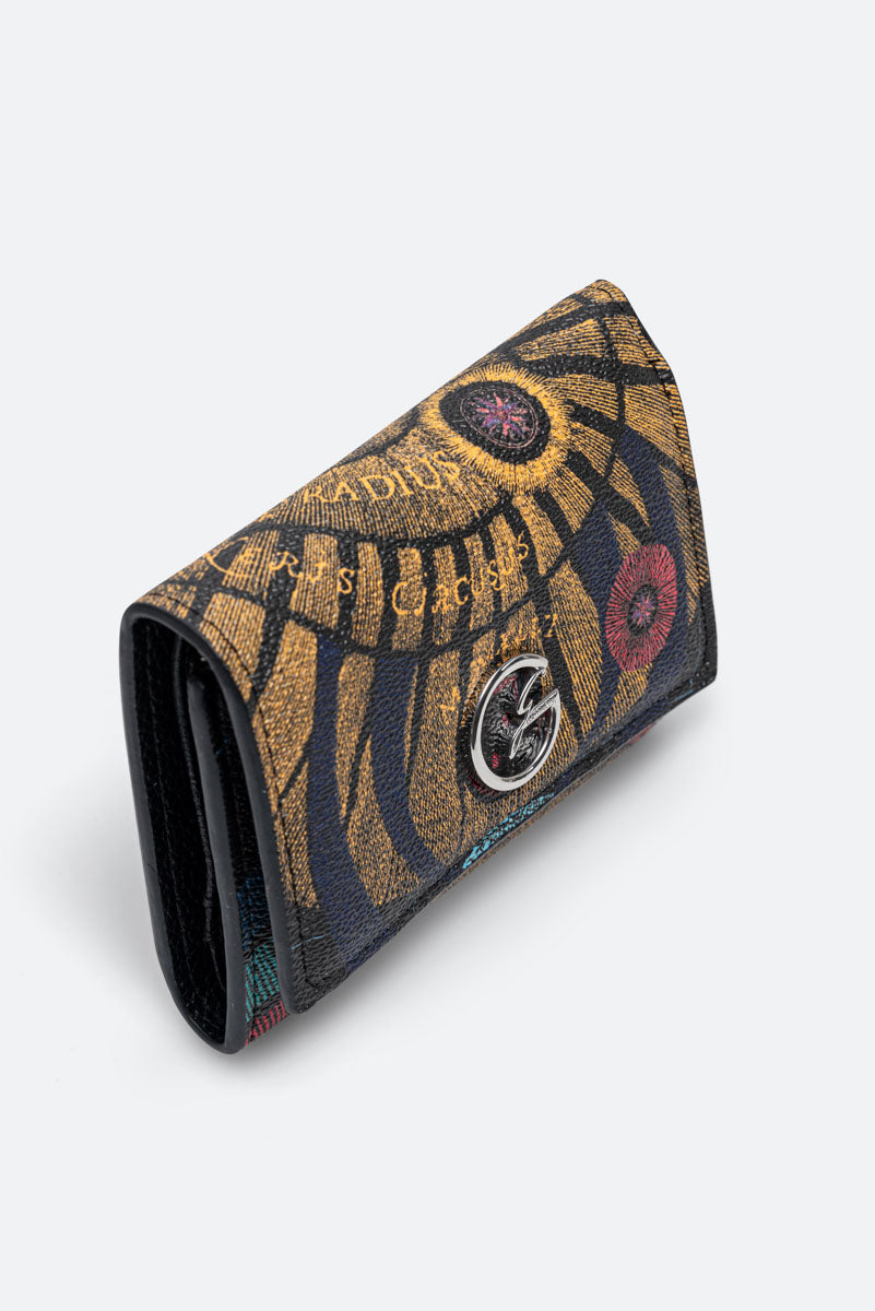 Small Flap Planetarium Wallet Black