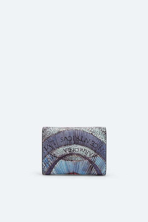 Small Flap Planetarium Aquamarine Wallet