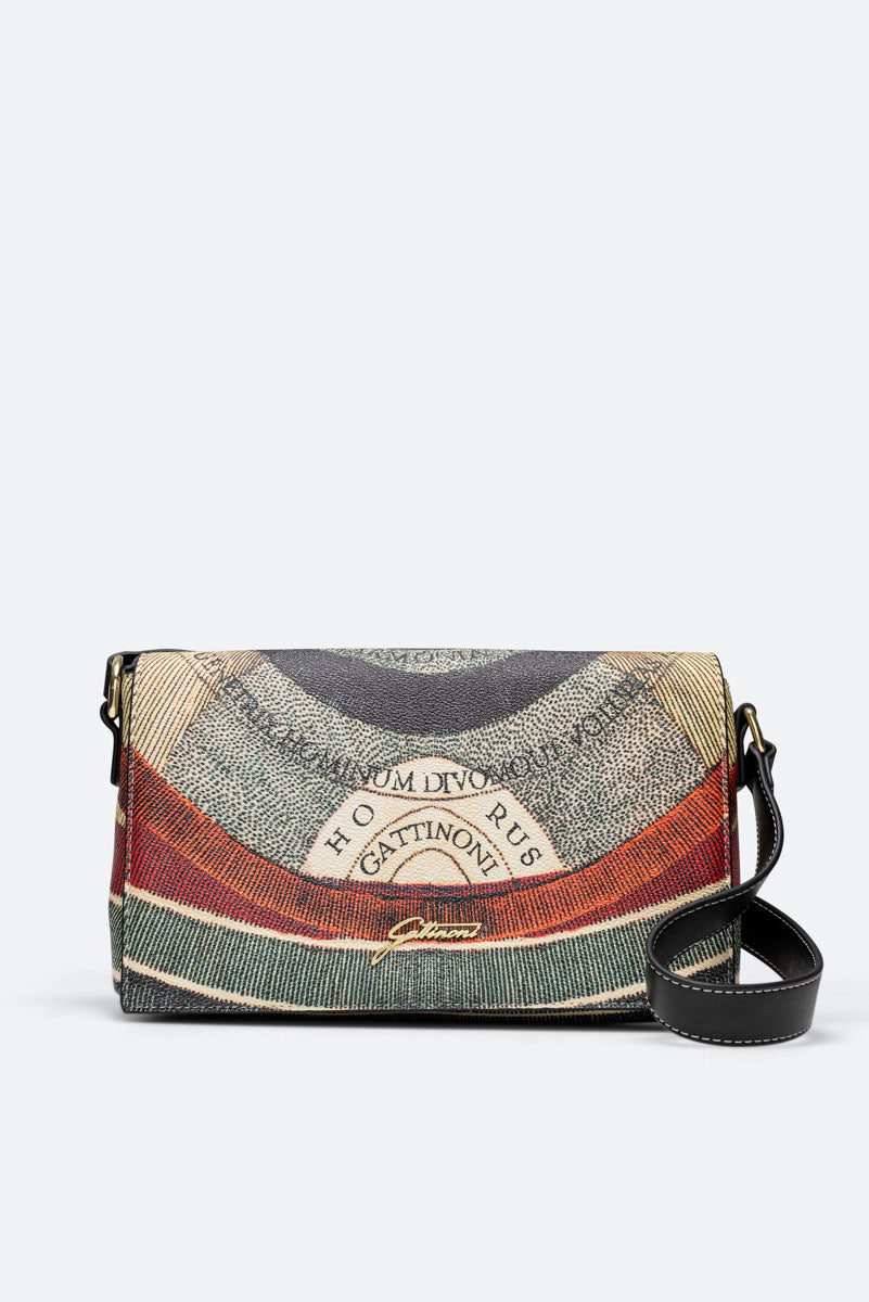 Planetarium Flap Bag PVC Planetarium/Leather Classic/Black