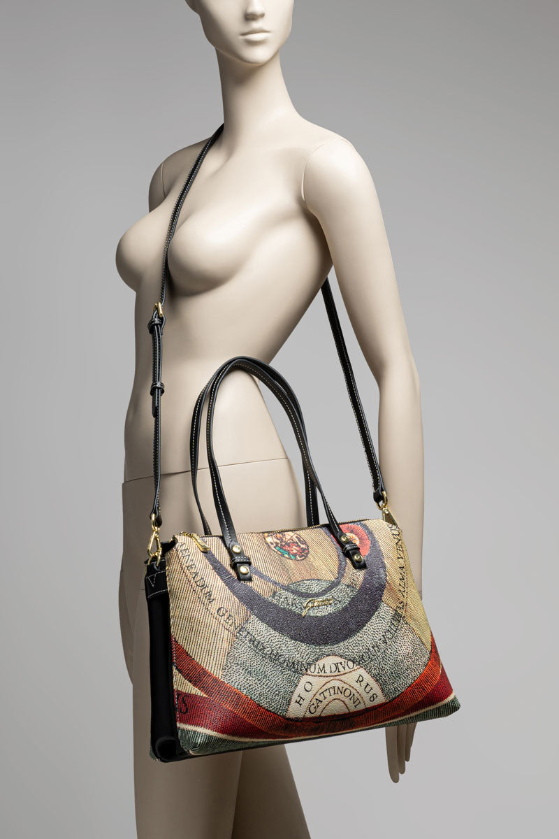 Planetarium Black Medium Handbag