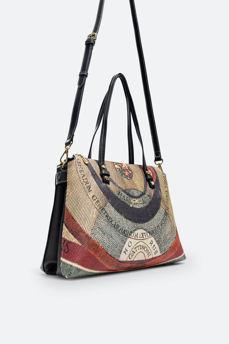 Planetarium Black Medium Handbag
