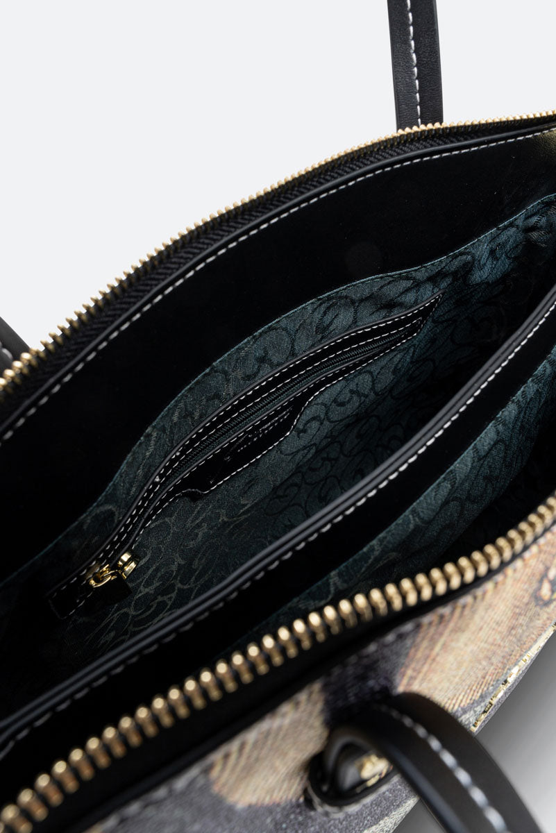 Planetarium Black Medium Handbag