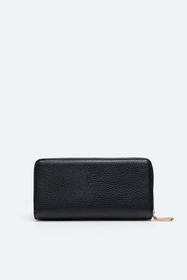 Denise Double Zip Wallet Black