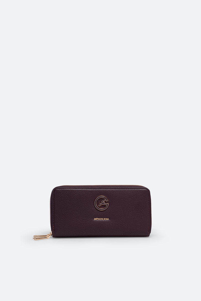 Denise Double Zip Wallet Black