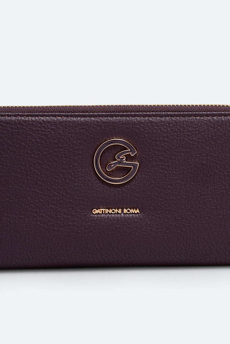 Denise Double Zip Wallet Black