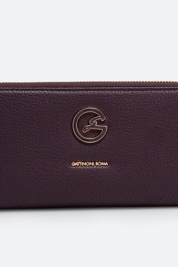 Denise Double Zip Wallet Black