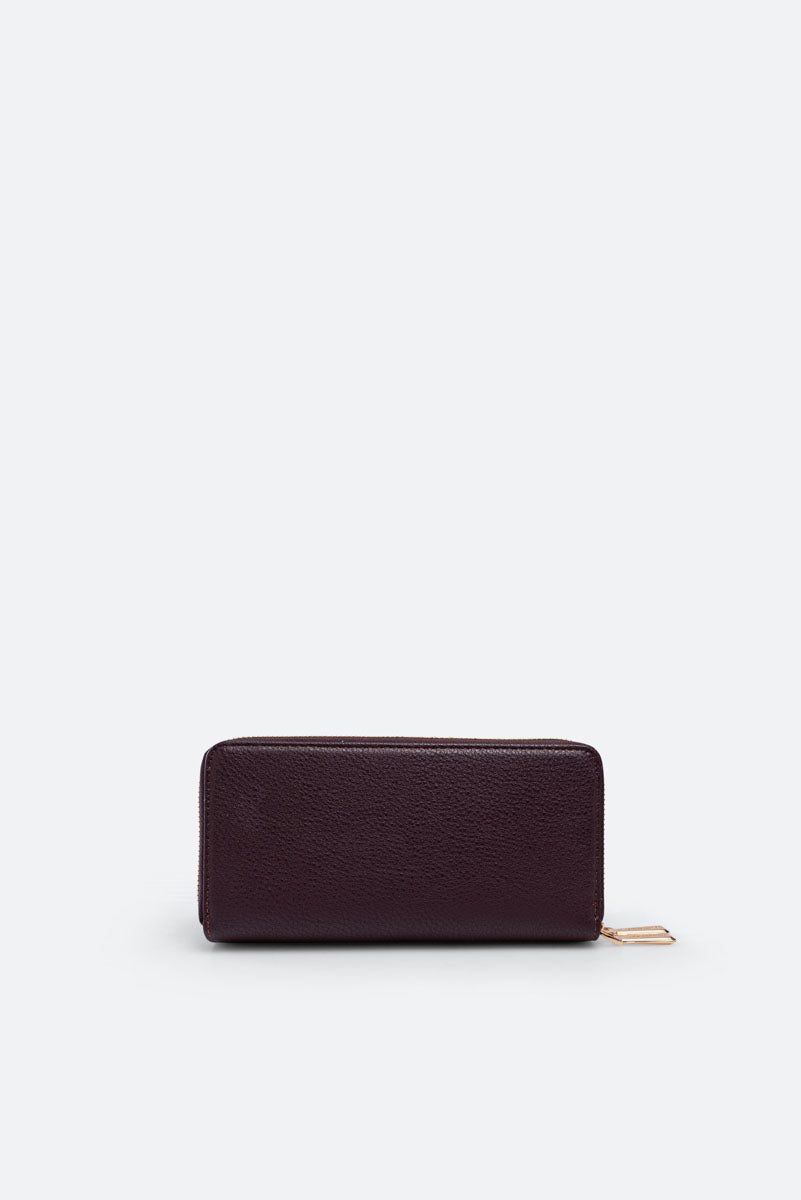Denise Double Zip Wallet Black