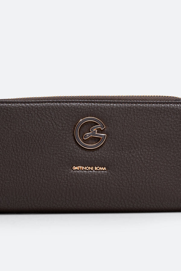 Denise Double Zip Wallet Black