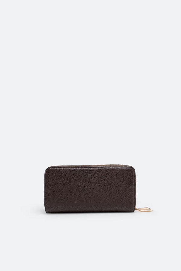 Denise Double Zip Wallet Black