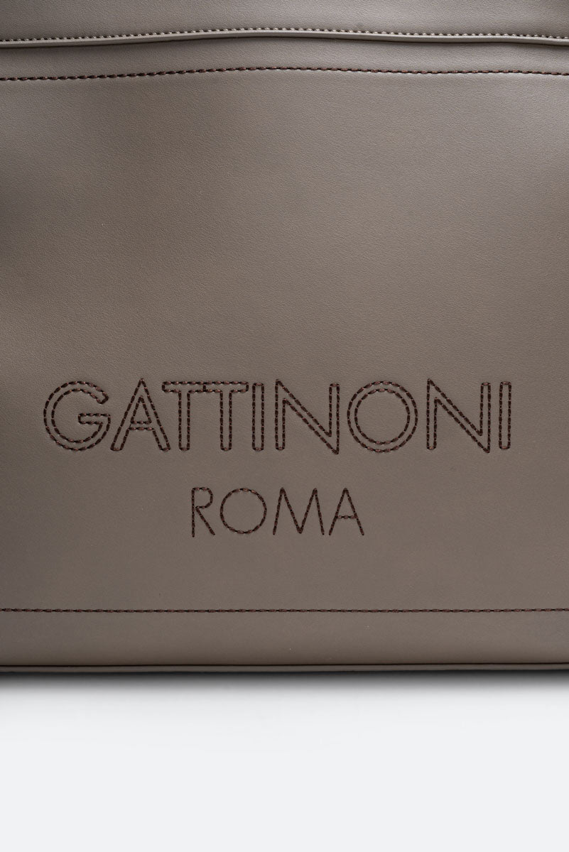 Borsa Grande in Pelle Sintetica AMELIA Taupe