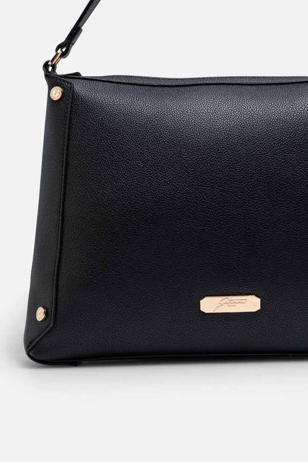 Roomy Black Shoulder Bag