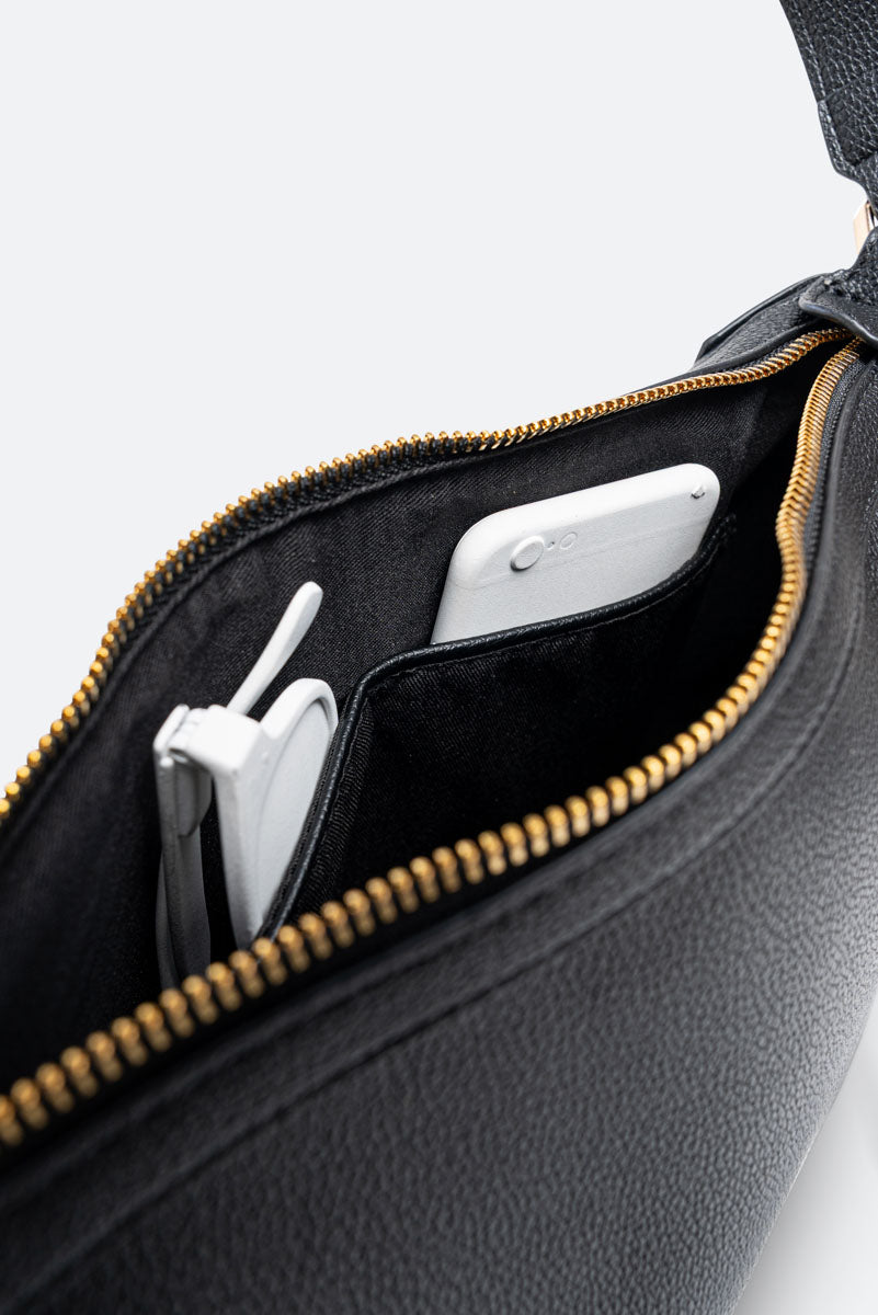 Roomy Black Shoulder Bag