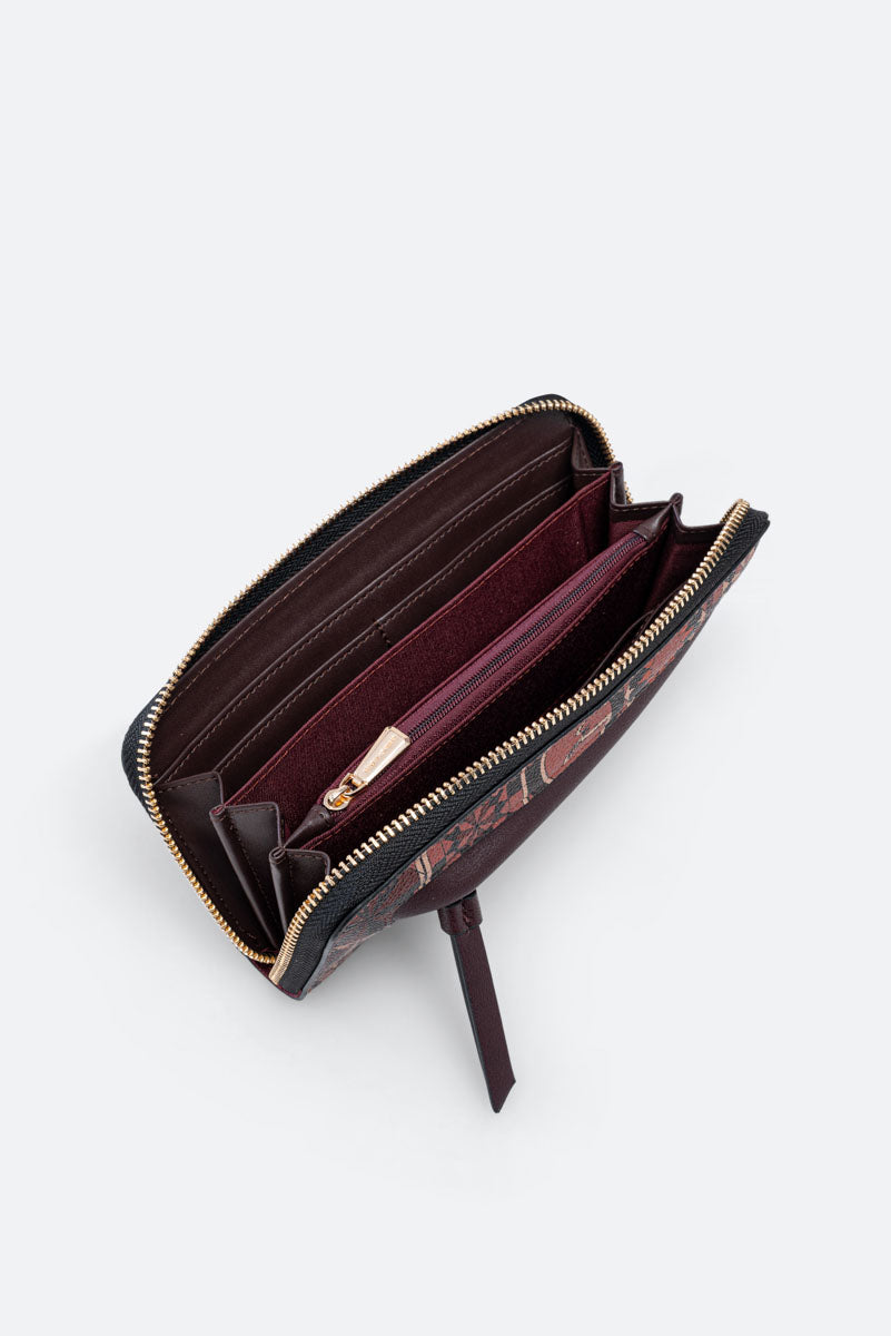Teodosia Garnet Zip Portemonnee