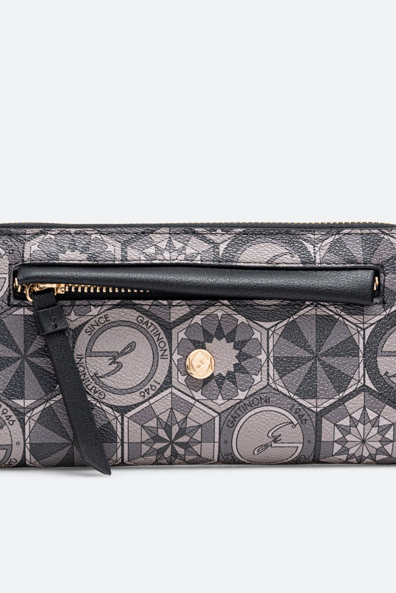 Teodosia Smoke Zip Wallet