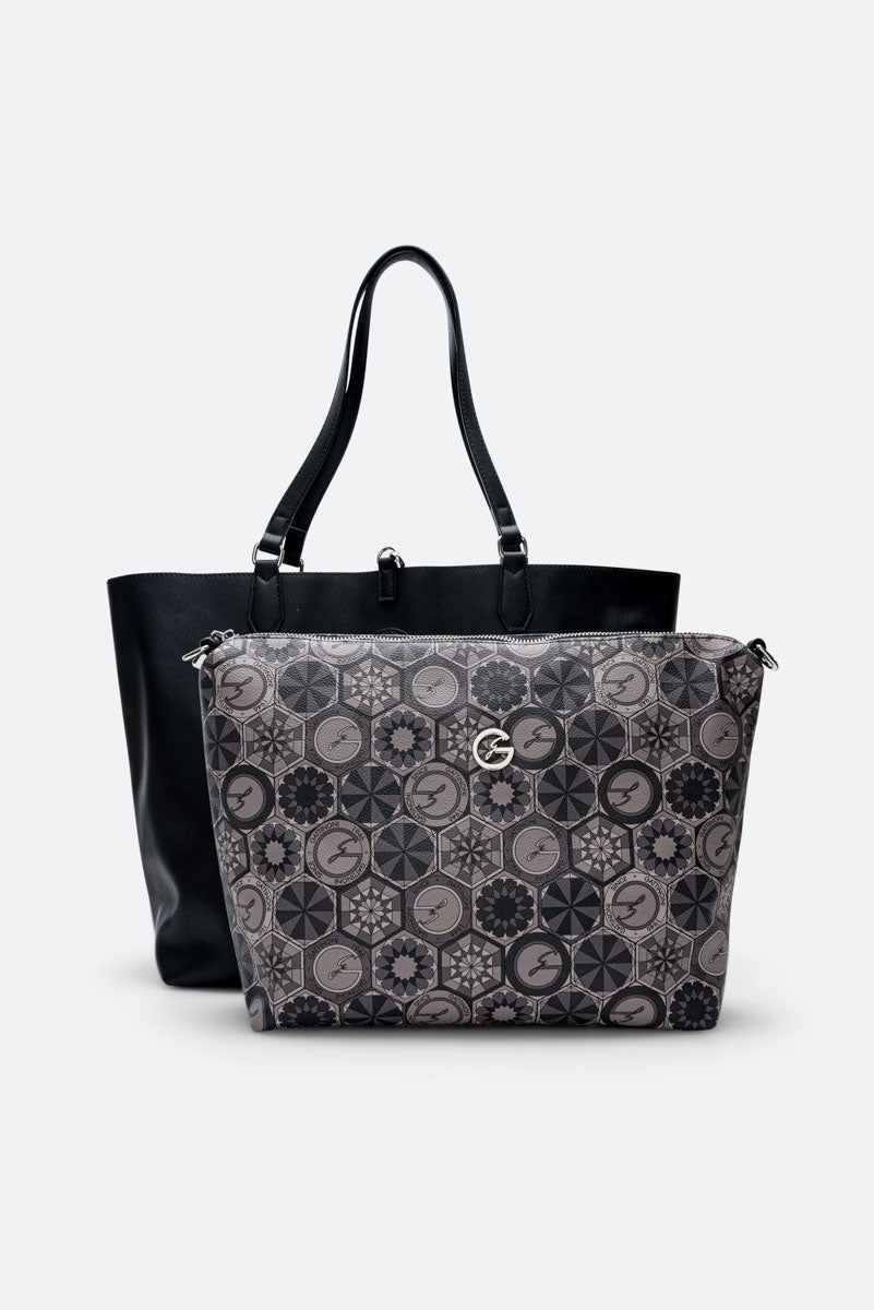 Sac de shopping réversible Teodosia Smoke