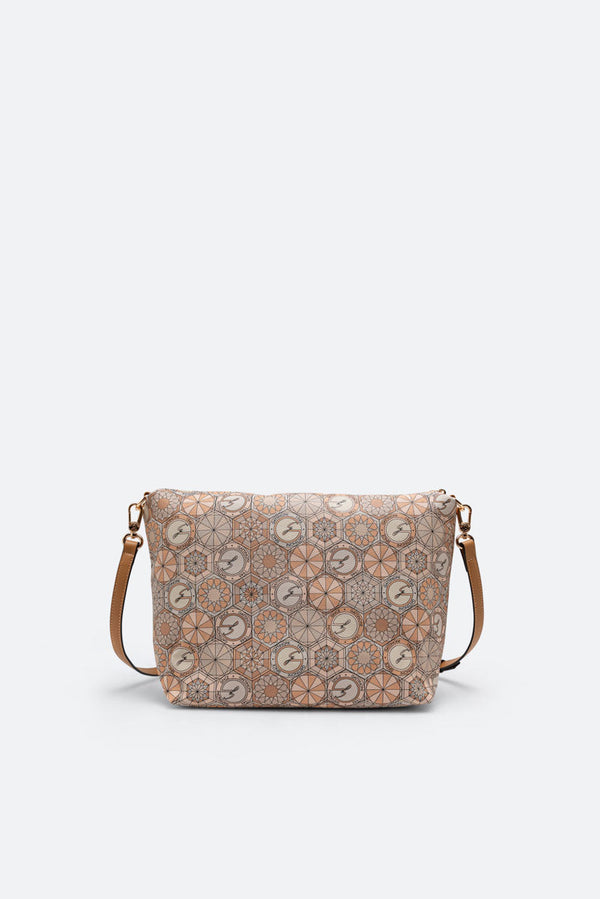Teodosia Reversible Shoulder Bag Franca Travertino