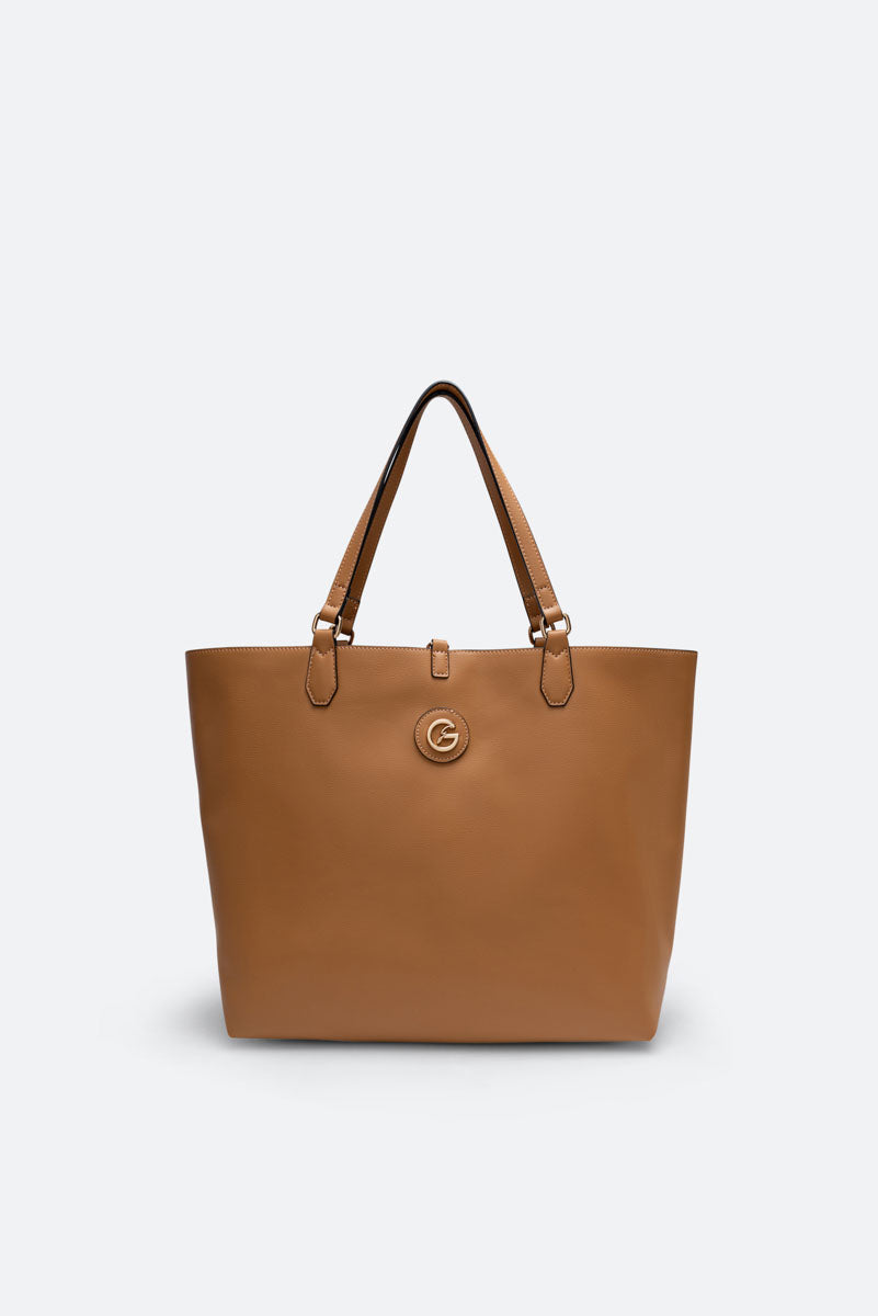 Teodosia Reversible Shoulder Bag Franca Travertino