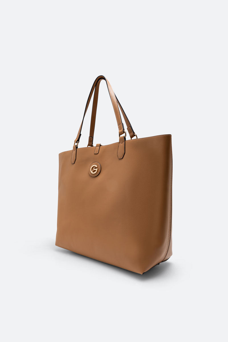 Bolso de hombro reversible Teodosia Franca Travertino