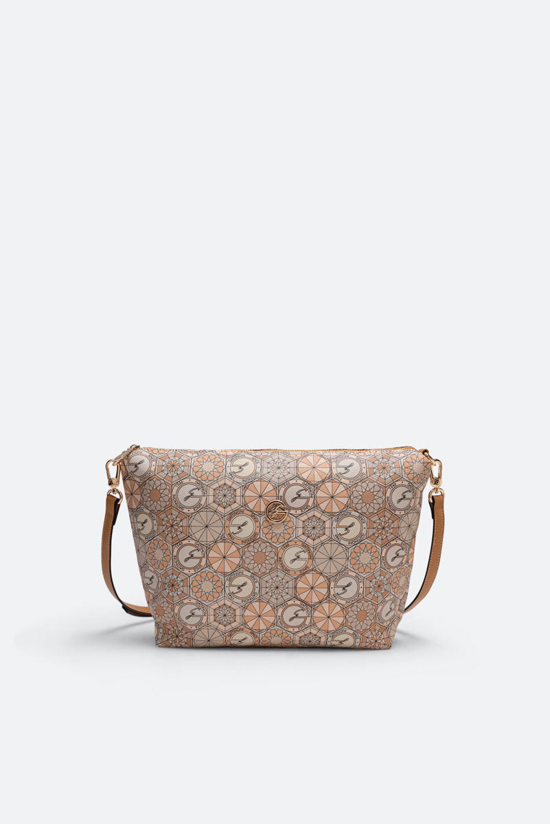 Bolso de hombro reversible Teodosia Franca Travertino