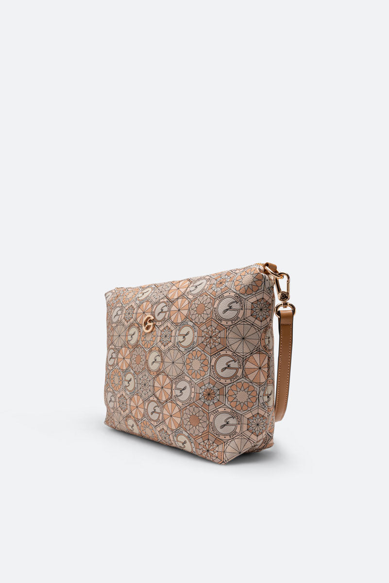 Bolso de hombro reversible Teodosia Franca Travertino