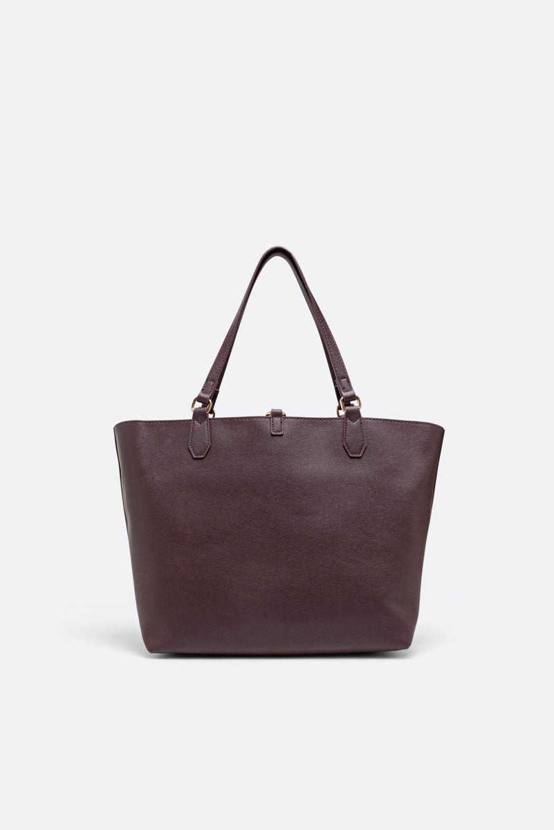 Reversible Medium Shopping Bag Teodosia Garnet