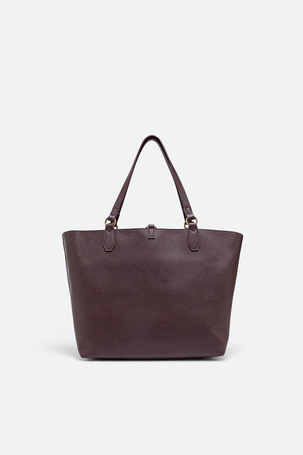 Reversible Medium Shopping Bag Teodosia Garnet
