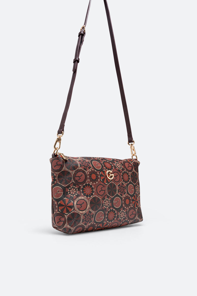 Reversible Medium Shopping Bag Teodosia Garnet