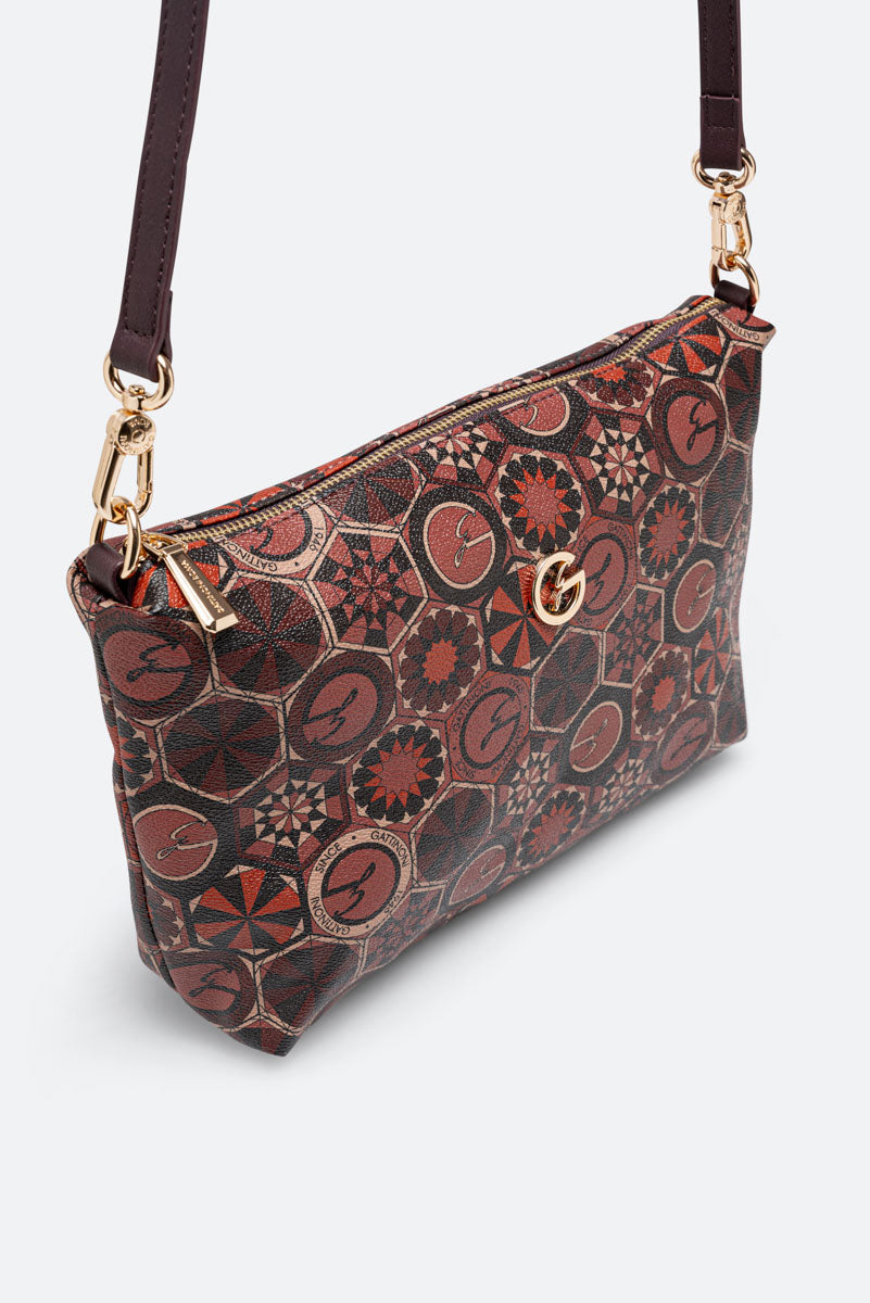 Reversible Medium Shopping Bag Teodosia Garnet