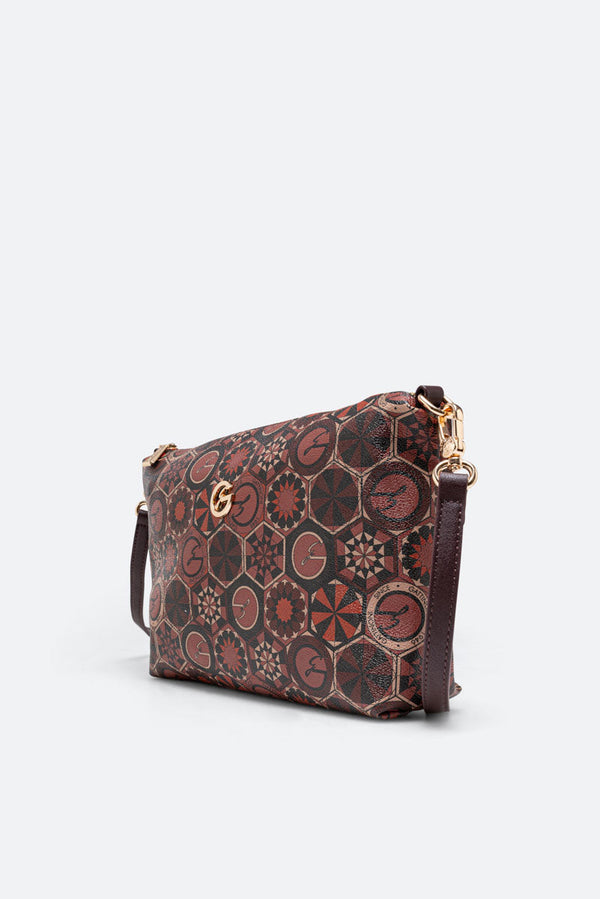 Reversible Medium Shopping Bag Teodosia Garnet