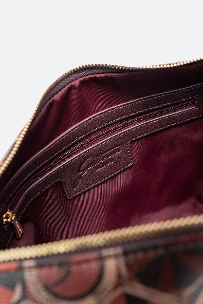 Reversible Medium Shopping Bag Teodosia Garnet