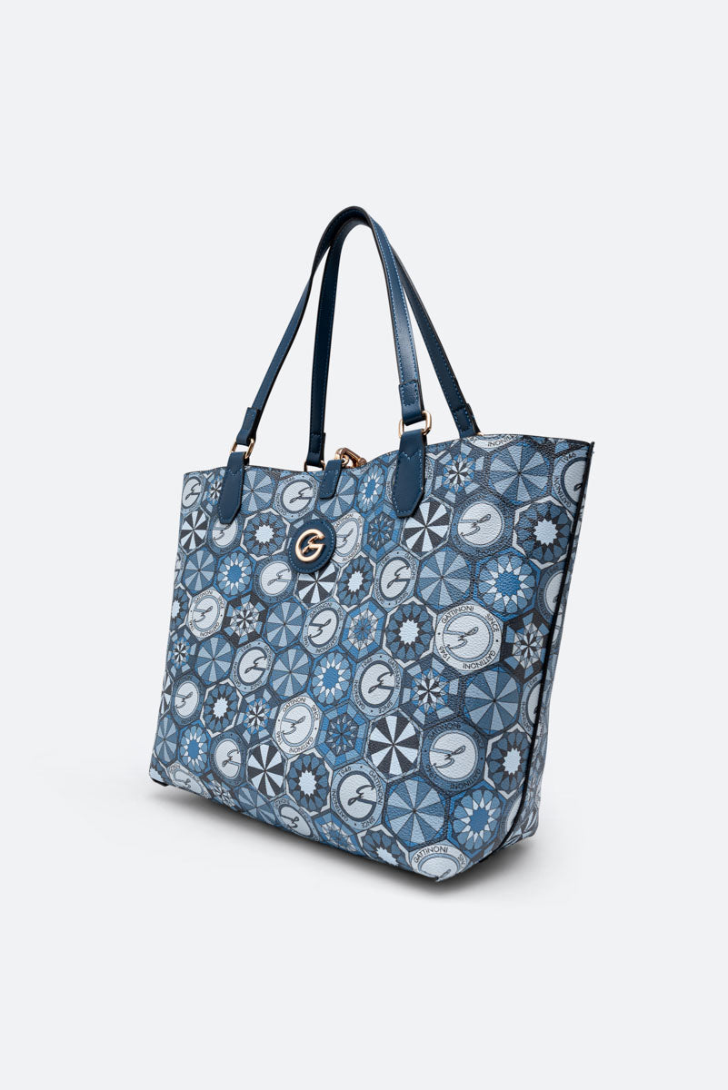 Bolso de hombro reversible Teodosia Cosetta Lapis Lazuli